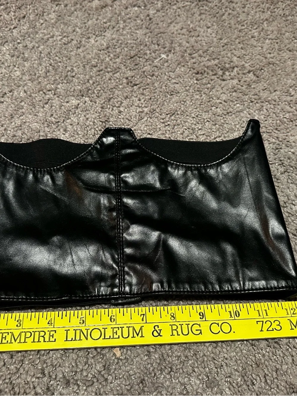 PVC underbust corset belt